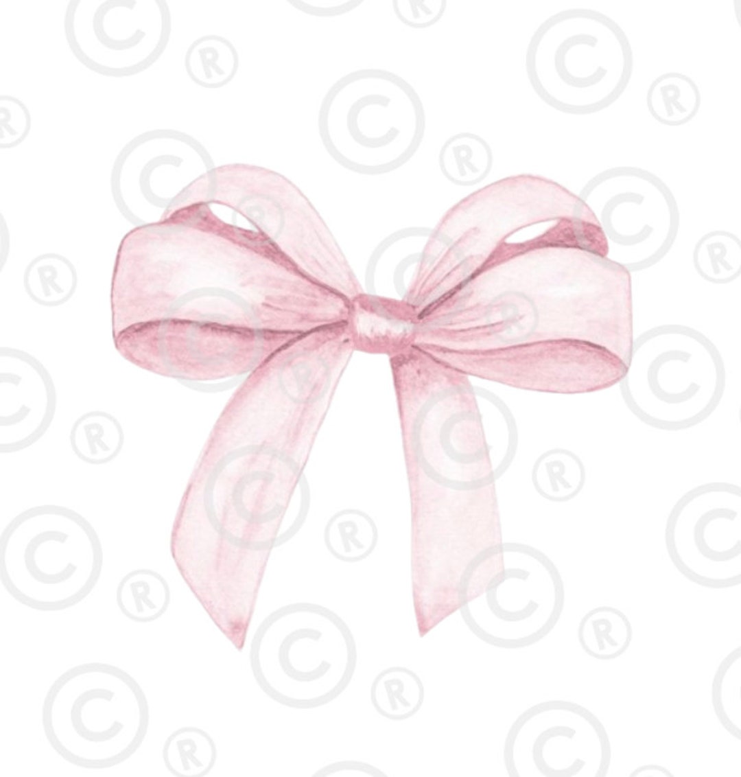 Pink Bow PNG and SVG Files - Etsy
