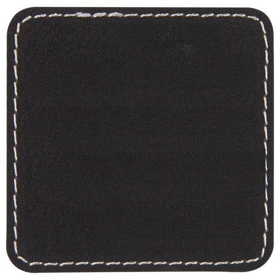 Round Laserable Leatherette Patch with Adhesive, Blank Hat Patches,  Glowforge Laser Supplies, Faux Leather, 25 Pack, Rawhide