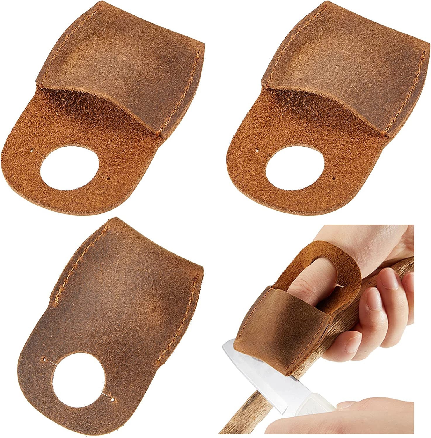 Finger Guards Leather Open End -47-526