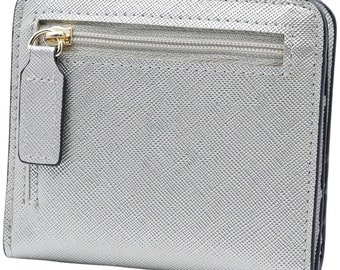 Leather Wallet for Women, Womens Rfid Blocking Small Compact Bifold Luxury Leather Pocket Wallet Ladies Mini Purse with ID Window