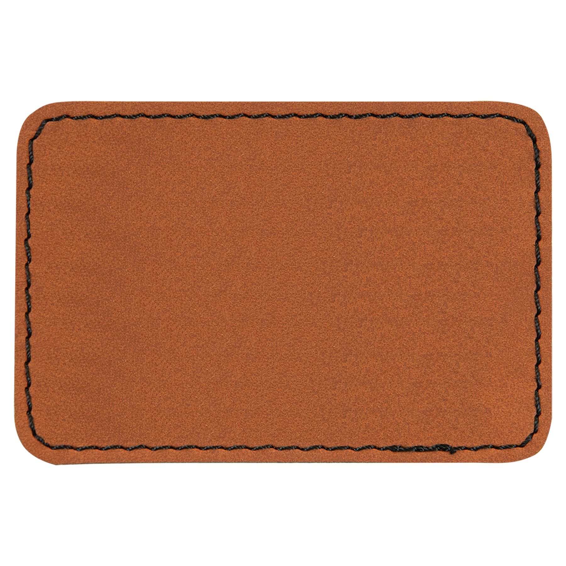 Blank Leather Hat Patches, Rectangle Laserable Leatherette Patch with Adhesive, Glowforge Laser Supplies, Faux Leather, 25 Pack