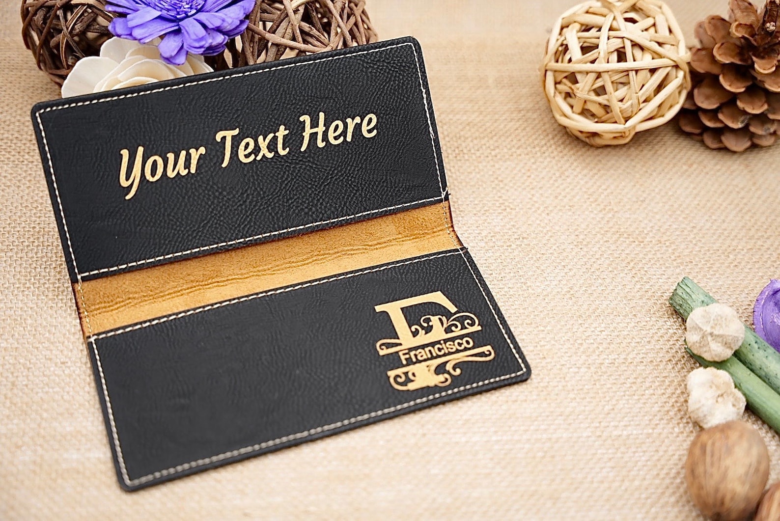 Custom Checkbook Covers, Customized Leather Check Book Holder ...