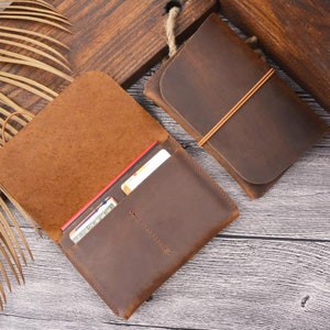 Funda de pasaporte personalizada, Titular de pasaporte de cuero genuino, Regalo de viaje, Funda de pasaporte, Funda de pasaporte vintage