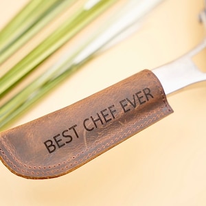 Personalized Leather Hot Handle, Panhandle Potholder, Holder for Cast Iron Handle, On/Off Easily Onto Metal Skillet Grips, Handle Cover