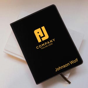Portafolio de negocios personalizado, Portafolio de cuero personalizado, Portafolio con cremallera, Padfolio personalizado, Regalo de empresa, Regalo de empresa