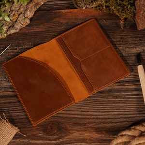 Funda de pasaporte personalizada, funda de pasaporte de cuero genuino, regalo de viaje, estuche para pasaporte, funda de pasaporte vintage