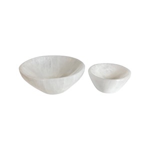 Set of 2 - Selenite Bowls