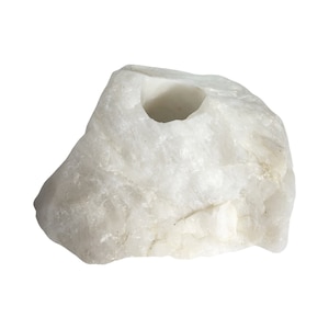 Clear Quartz Candle Holder - N