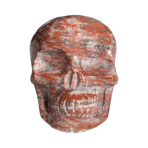 Caveira de Jaspe Vermelho