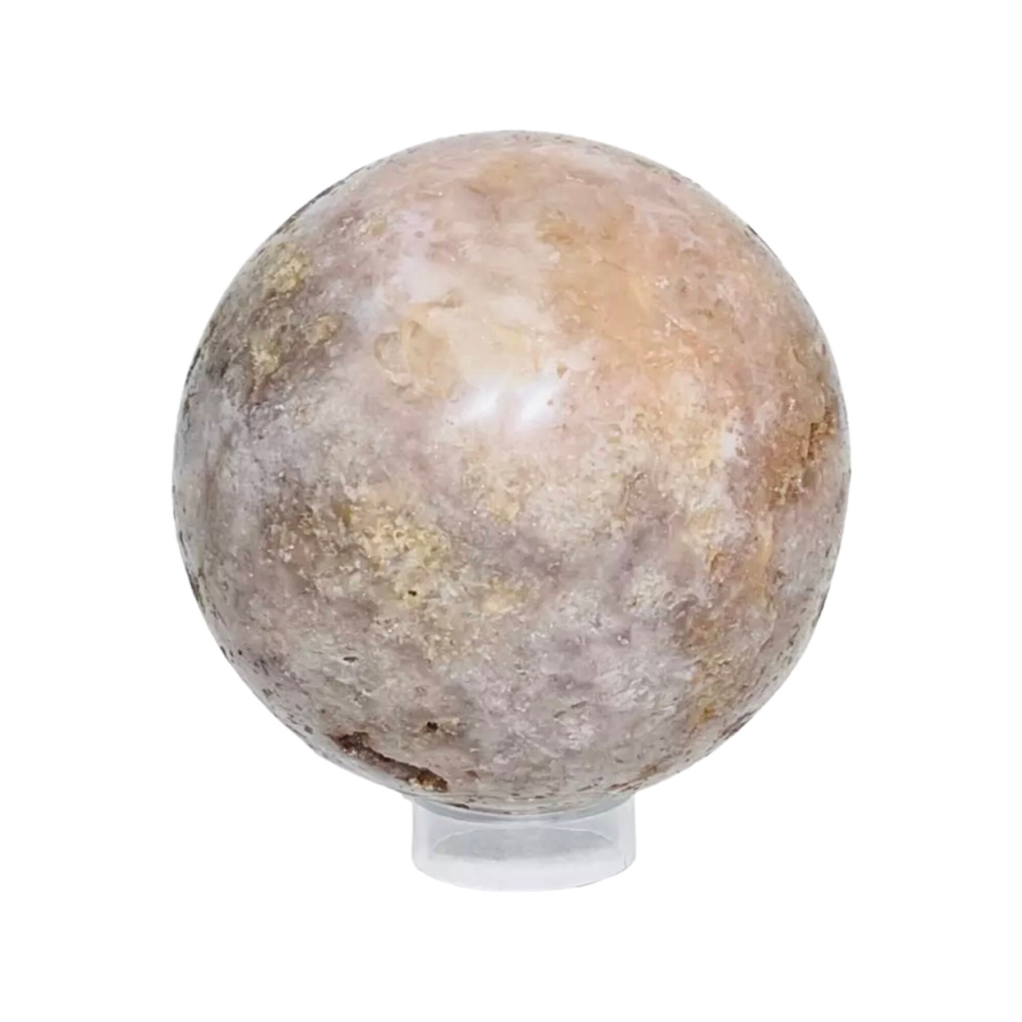 希少なピンクアメジスト ドゥルージー スフィア スタンド付き - J