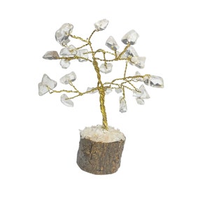 Clear Quartz Gem Tree - Mind, Focus, Clarity - C
