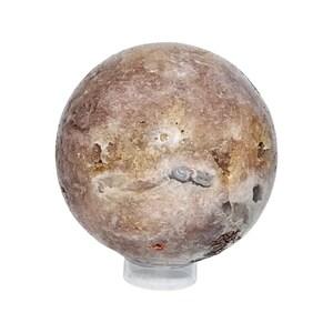 Rare Pink Amethyst Druzy Sphere with Stand - J