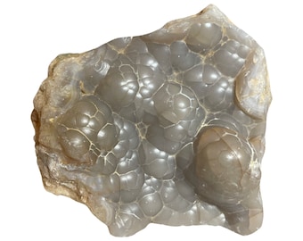 Ejemplar de calcedonia botrioidal - De pie - A