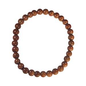 Goldstone Bracelet - 6mm - Ambition, Drive, Positivity