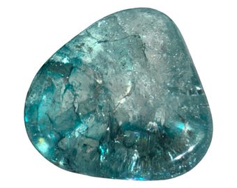 Green Crackle Quartz - Tumbled Stone - B