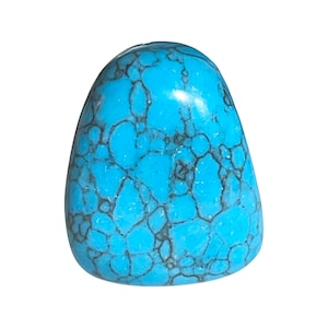 Turquoise In Matrix - Tumbled Stone - A