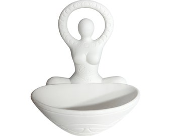 Goddess Ceramic Bowl Sculpture