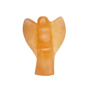 Peach Selenite Angel - B