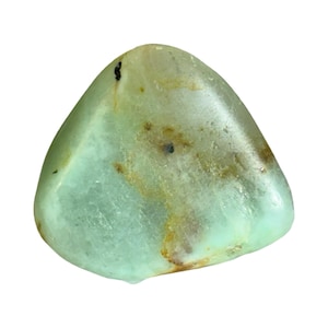 Green Moonstone With Azurite, Garnierite - Tumbled Stone - A