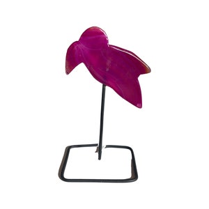 Agate Toucan Bird On Stand - Pink - A