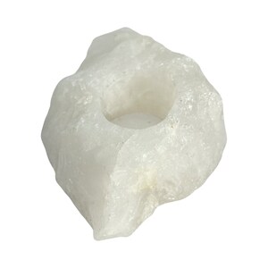 Clear Quartz Candle Holder - G