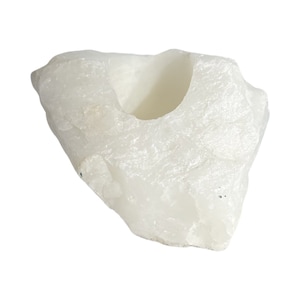 Clear Quartz Candle Holder - P