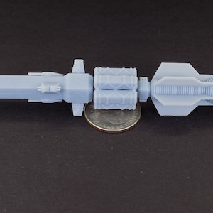Skirmish scale Hex Fleet Cruisers, miniature starship, resin 3d print