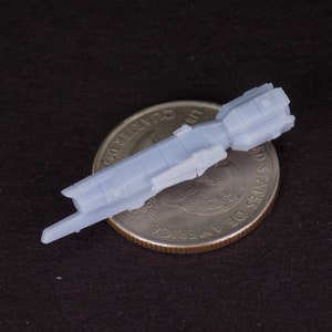 Skirmish scale Isopodean Frigates, miniature starship, resin 3d print