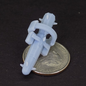 Set of 2, Skirmish scale Wellspring Missile Frigate, miniature starship, resin 3d print