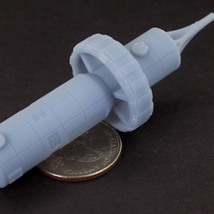 Skirmish scale Xapmat Gunboat Tender, miniature starship, resin 3d print