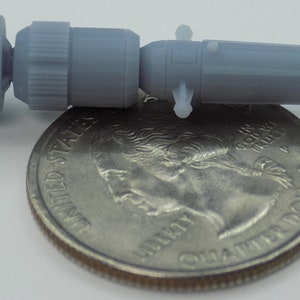 Set of 2, Skirmish scale Drum Fleet Missile Frigate, miniature starship, resin 3d print