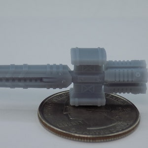 Set of 2, Skirmish scale Ice Line Artillery Frigate, miniature starship, resin 3d print