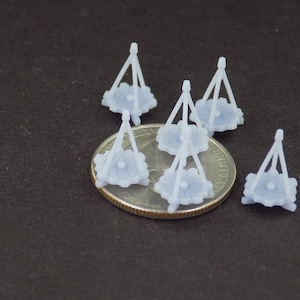 Satellites, miniature starship, resin 3d print