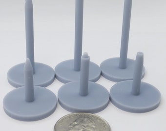 Circle Flight Bases/Stands, *Please read the description*, 3d printed resin flight stands bases for aircraft and starships