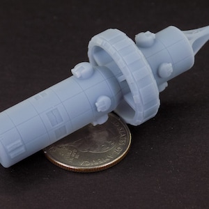Skirmish scale Xapmat Cruiser, miniature starship, resin 3d print