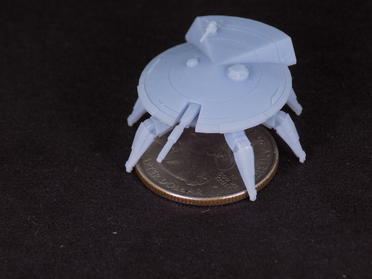 Set of 4, 6mm Camel Spider Mech Tank, miniature AFV, resin 3d print, 1/300, 1/285