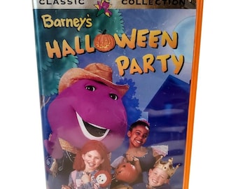 Película clásica de Barney: La fiesta de Halloween de Barney (VHS, 1998, Colección Clásica, Estuche tipo concha)