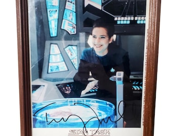 Fotografía vintage de Star Trek firmada por Terry Farrell, de 8x10 pulgadas, de Dax de Deep Space Nine.
