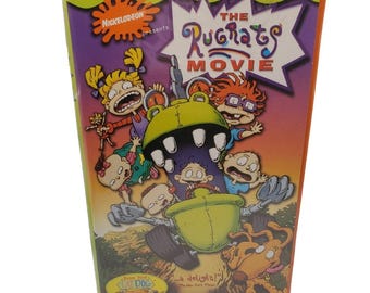 La película de Rugrats (VHS, 1999) Cintas de vídeo vintage de los 90 en estuche tipo concha Películas infantiles