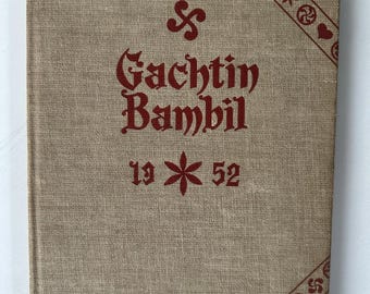 Vintage 1952 Gachtin Bambil Lehighton Anuario de la escuela secundaria Lehighton PA