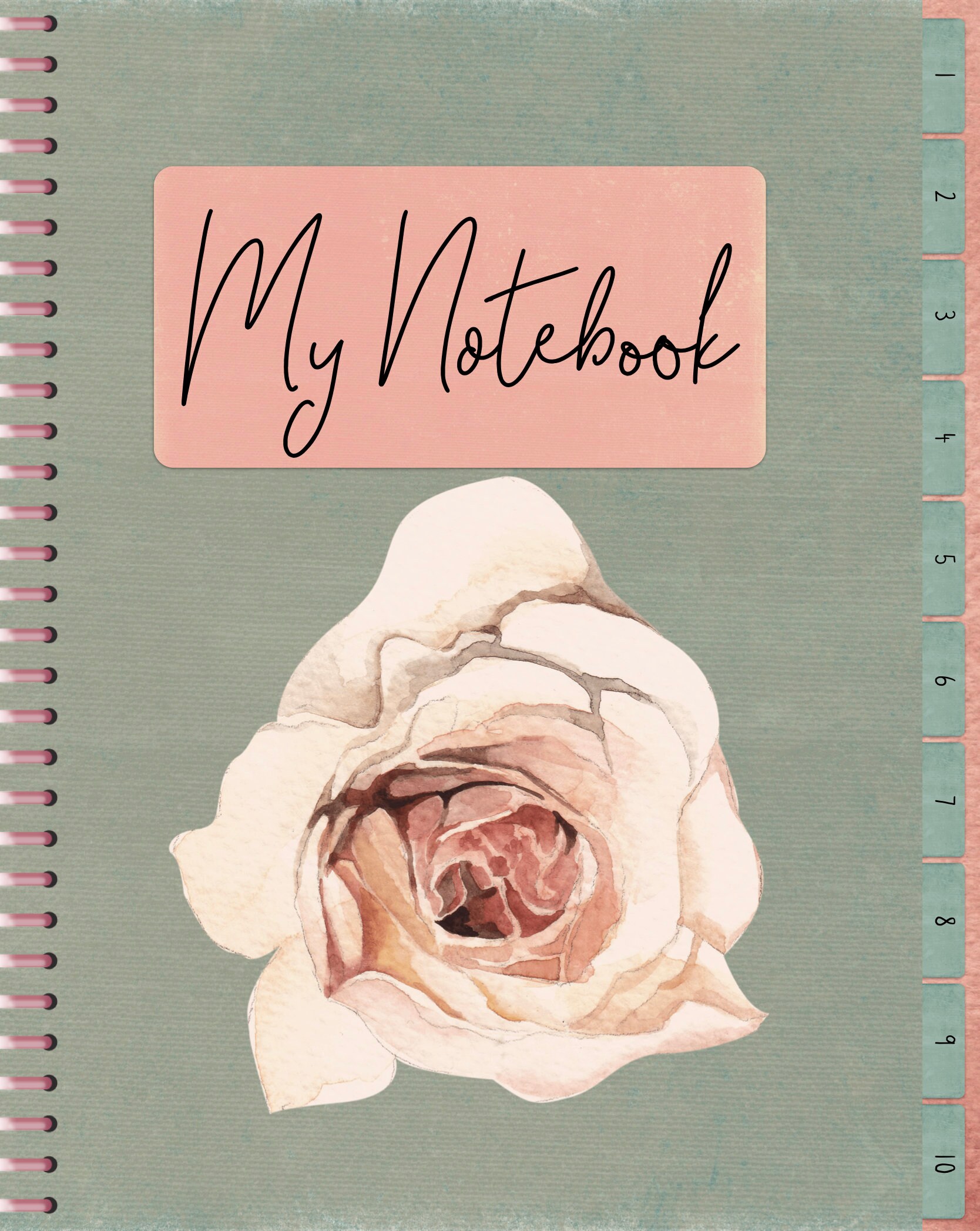 Digital Notebook, Goodnotes Notebook, Student Notebook, Notebook for ...