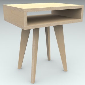 Minimalist Scandinavian Night Table - CNC Files for Plywood Furniture