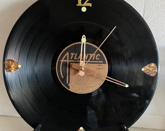 AC/DC For Those About To Rock Handmade Vinyl Record Clock