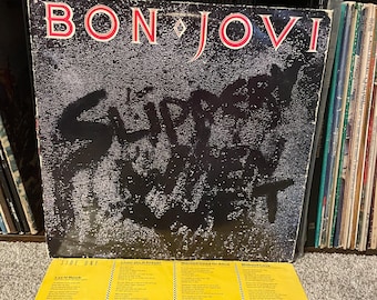 Bon Jovi – Slippery When Wet (ca. 1986) – Vintage Vinyl LP Mercury Records VG+