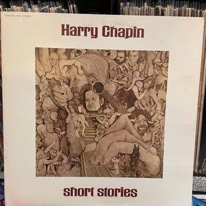 Harry Chapin Short Stories LP de vinilo de 12" Elektra 1973 EKS-75065 Desplegable VG+