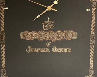 Jefferson Airplane Upcycled Record Album Clock: Classic Rock Art