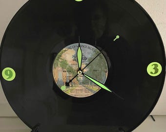 America - America's Greatest Hits Original 33 rpm Vinyl Record Up-Cycled Wall Clock ca. 1975