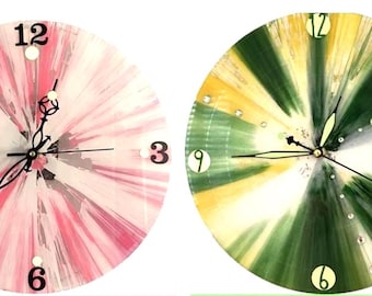 LED Glow Vinyl Clocks