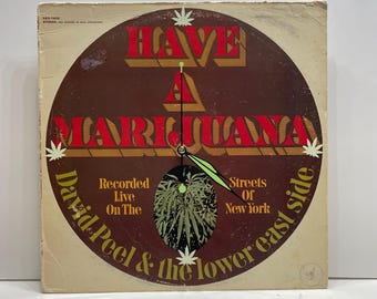 David Peel & The Lower East Side Have a Marijuana RARE/BANNED Upcycled Record Album Clock