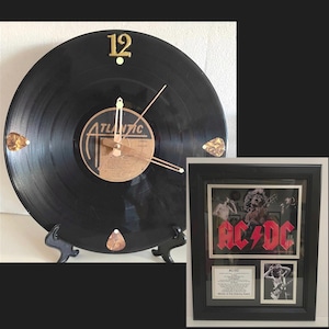 AC/DC For Those About To Rock (We Salute You) ORIGINAL Vinyl Record Jacket Wall Clock - Optional Framed Memorabilia